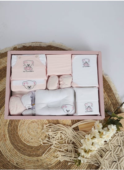 Buy Newborn baby set 10 pieces suitable clothes for newborns in Saudi Arabia