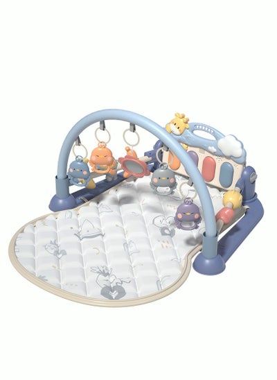 Buy Baby Playmat & Funny Play Piano Gym Mat With White blanket, Infants Activity Center for Newborn To Toddlers in UAE