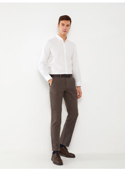 Buy Standard Fit Dobby Weave Men's Trousers in Egypt