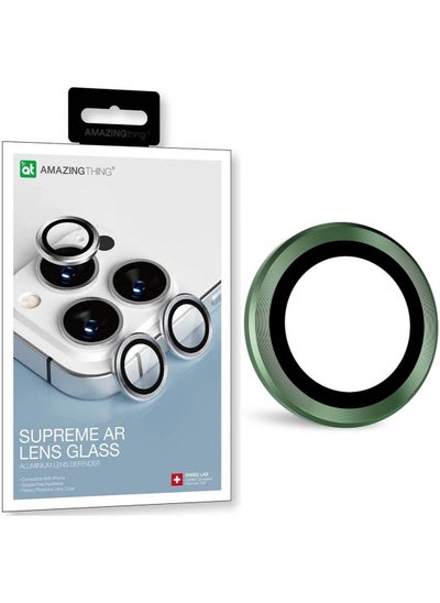 Buy Supreme AR Defender for iPhone 13 PRO and iPhone 13 Pro MAX Camera Lens Protector 3 Lens - Green in UAE