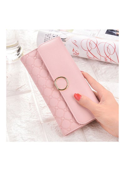 Buy Quilted Wallet Pink in UAE