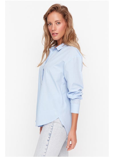 اشتري Shirt - Blue - Relaxed في مصر