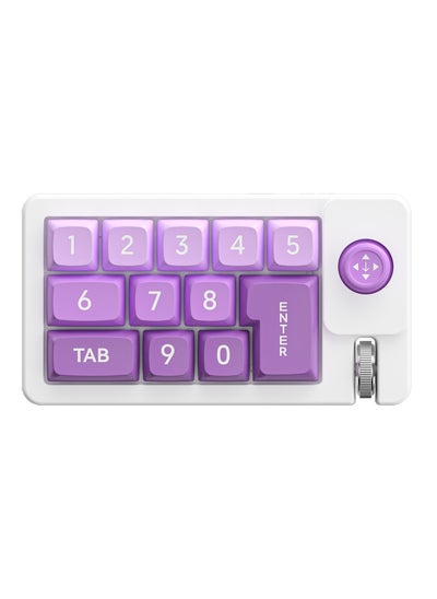 Buy K810 Rocker Macro Definition RGB Hot Plug Macro Definition Wired Mechanical Game Keyboard pink purple in UAE