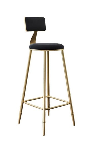 Buy Bar Stools Round Counter Height Bar Chairs with Footrest High Chair Stools with Sturdy Steel Frame for Dining Room, Kitchen, Party in Saudi Arabia