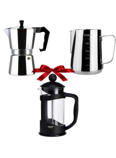 Buy Wireless espresso maker + stainless steel French press coffee maker + milk frothing jug in Egypt