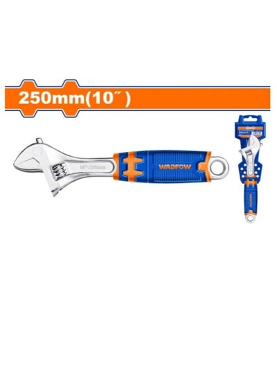 Buy Wadfow Built-in Adjustable Wrench 10" (WAW2210) Easy & Smooth Rotation, Smooth Extension & Contraction, High Carbon Steel, Easy To Operate in UAE