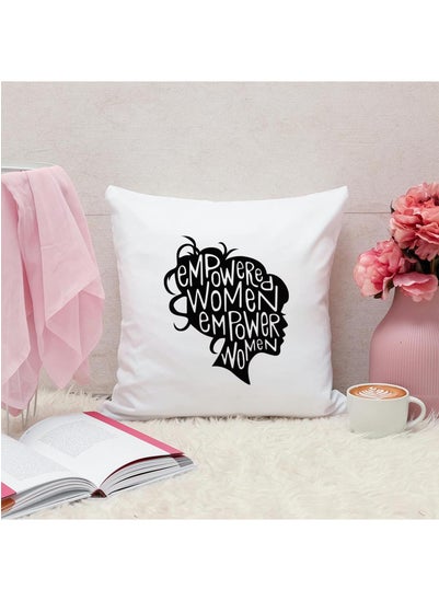 اشتري Empowered Women Empower Women Quotes Personalized Pillow, 40x40cm Decorative Throw Pillow by Spoil Your Wall في الامارات