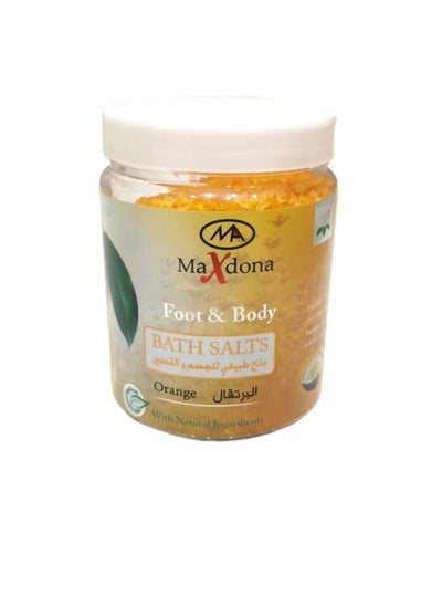 Buy Natural salt for body and feet with orange 1000 gm in Saudi Arabia