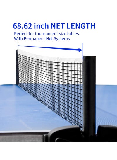 Buy 2pcs-70.8 inches Table Tennis Replacement Net，Heavy Duty String Tension Ping Pong Nets for Indoor/Outdoor Table Tennis Nylon Net, for Any Table 60 to 72 Inch（Black Color) in Saudi Arabia