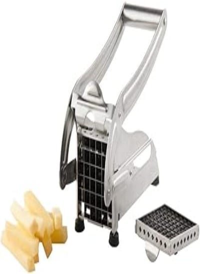 اشتري Stainless Steel Potato & American Style Chip Slicer With 2-Interchangable Blades في مصر