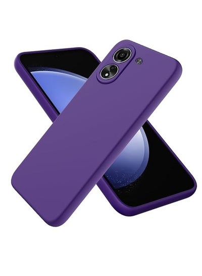 Buy Xiaomi Redmi 13C Case,Soft Flexible Silicone Gel Rubber Bumper Cover,Full Body Shockproof Protective Phone Case (Purple) in Egypt
