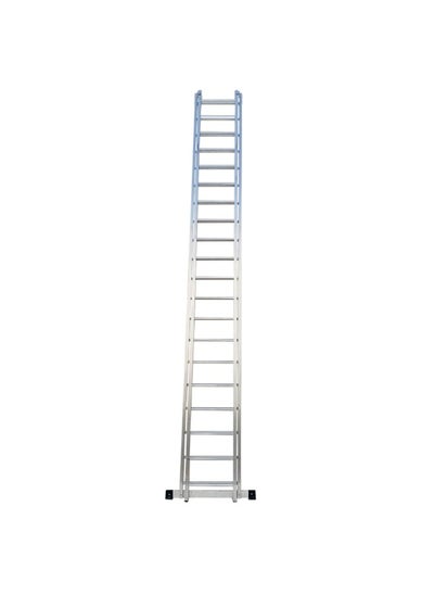 Buy Singapore Extension Aluminum Ladder - Lightweight Ladder for Home, Office & Outdoor Use | 22+22 Steps Folding Ladder with Anti-Slip Design | Heavy-Duty Multi-Use Ladder | 13.4 Meter in UAE