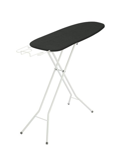 Buy Iron Board Virgin Black Ironing Board with Iron Holder Foldable And Adjustable 96x30cm in UAE