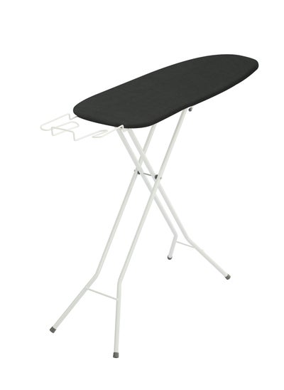 Buy Iron Board Virgin Black Ironing Board with Iron Holder Foldable And Adjustable 96x30cm in UAE