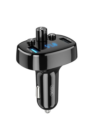 Buy INET transmiter FM BCC02 Bluetooth MP3 car charger 15W black in UAE