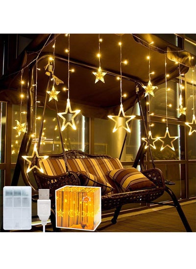 Buy Diwali Lights,138 LED Star Window Curtain String Lights for Diwali Decor Home Inside and Outside Decoration in UAE