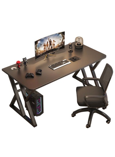 Buy Gaming Desk,55 Inch PC Computer Desk, Home Office Desk Table Gamer Workstation, Simple Game Table, Black in UAE