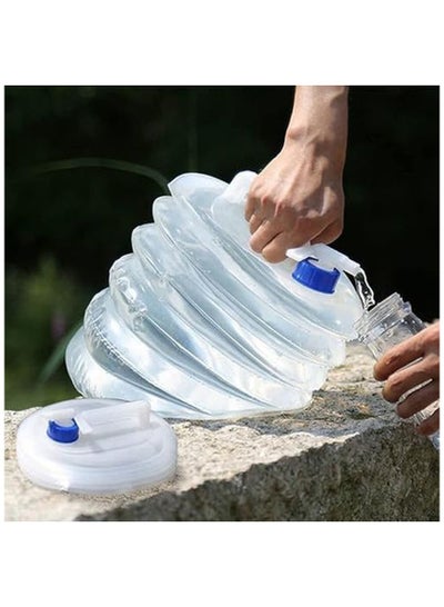 Buy Folding Water Carrier Water Tank Water Bottle With Tap - 10 Litre in Egypt