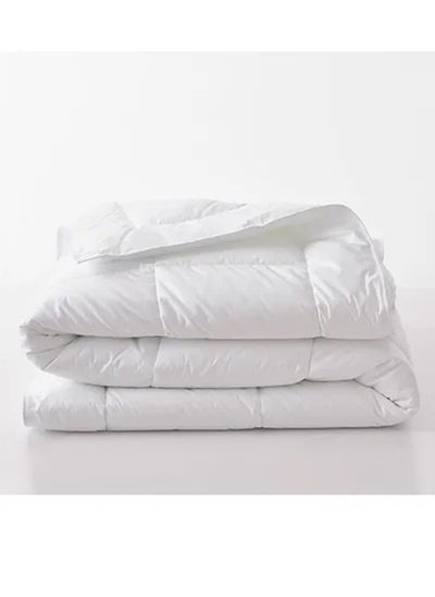 Buy Soft Solid Queen Size Duvet Insert Comforter Microfiber White 200x230centimeter in Saudi Arabia