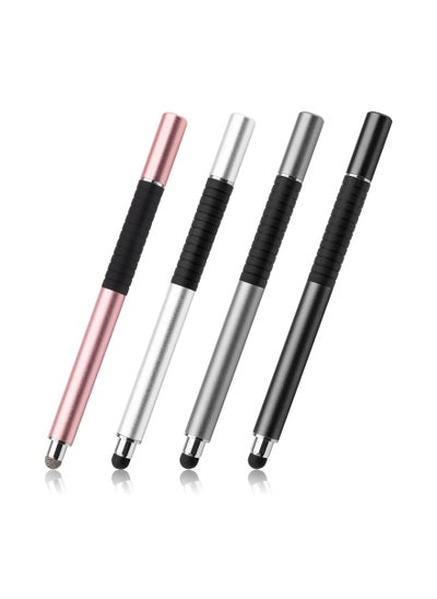 اشتري 4 Pcs Capacitive Stylus Pens - 2 in 1 Magnetic Disc Stylus with Cap, Universal Touch Screen Pen for iPads, Tablets, iPhones, and Android Devices في السعودية