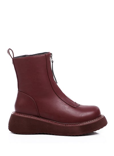 Buy front zipped flatform half boots in Egypt