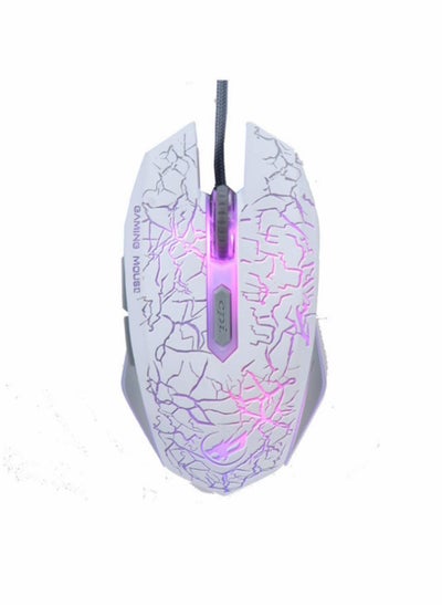 اشتري Wired Computer Laptop Mouse for Gaming,RGB LED USB Mice for Gamer Game with 7 Colors Light up Blacklight, 4 DPI Up to 2400 for Win Mac HP Macbook Acer Lenovo Asus Kids,White في الامارات