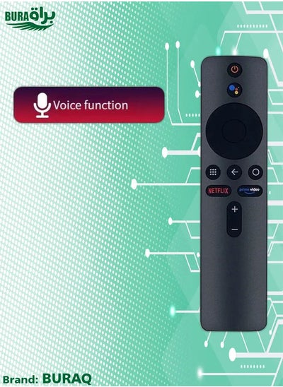 Buy M Miaoyan For Xiaomi Tv Remote Control Bluetooth Voice International Version Projector Tv Box Black in Saudi Arabia