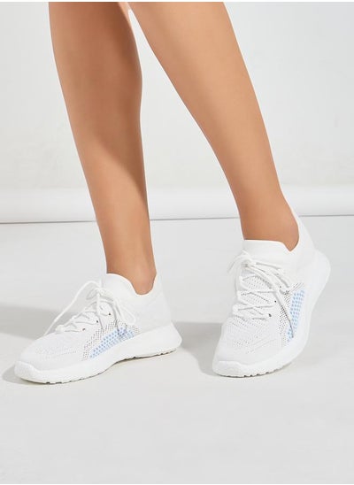 اشتري Lace Up Knit Sneakers في السعودية