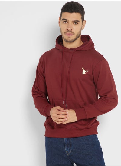 Buy Embroidered Logo Hoodie in Saudi Arabia