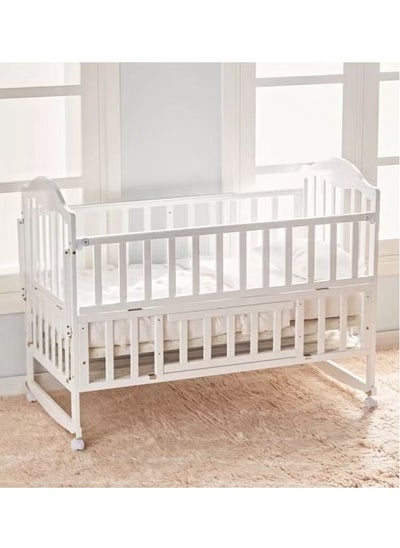 Buy Classic and Elegant Baby Cot with Storage Space with 120×60 cm in Saudi Arabia