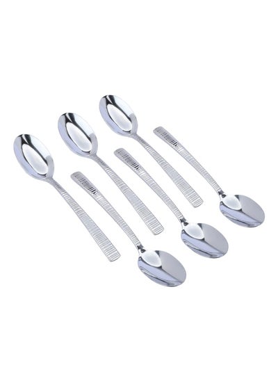 Buy Sola Striped Eating Spoons Set Of 6 Pieces in Saudi Arabia