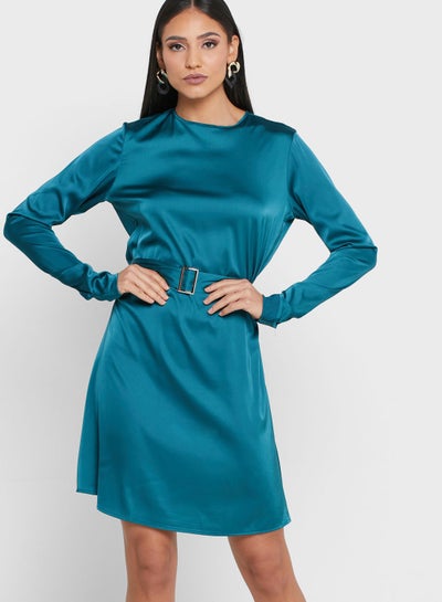 Buy Satin Belted Dress in Saudi Arabia