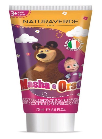 Buy Masha & The Bear Strawberry Toothpaste 75ml in UAE