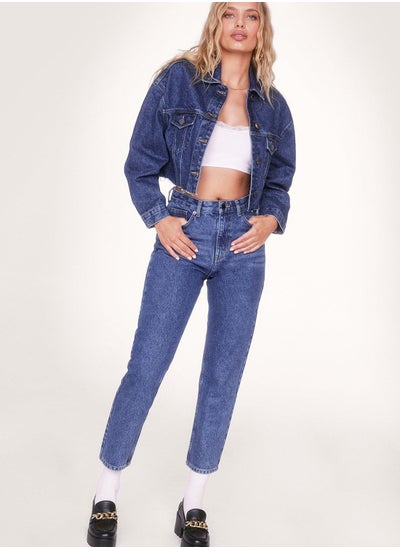 Buy High Waist Mom Jeans in Saudi Arabia