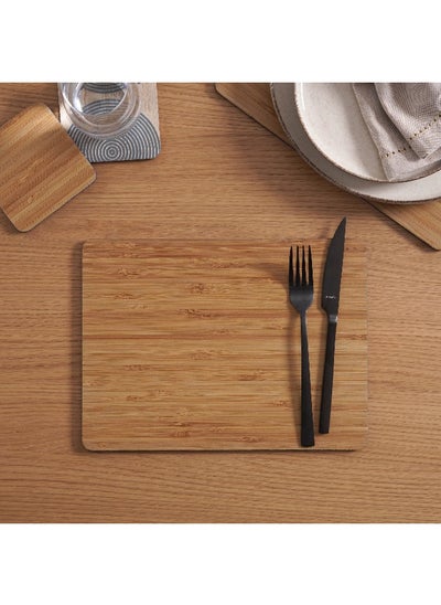 اشتري Chelsea 2-Piece Bamboo Placemat Set 21.5X29Cm - Natural في الامارات