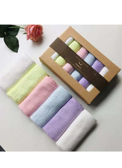 Buy 6 pcs organic bamboo soft face towels in UAE