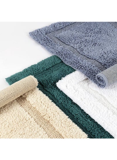 اشتري Arthur Cotton Bath Mat, White - 90X60 Cm في الامارات