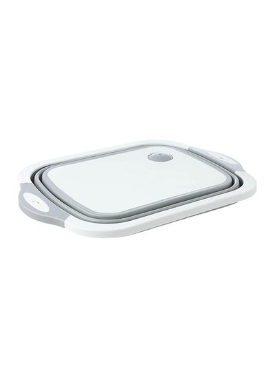 Buy Plastic Foldable Cutting Board - White/ Grey in Egypt