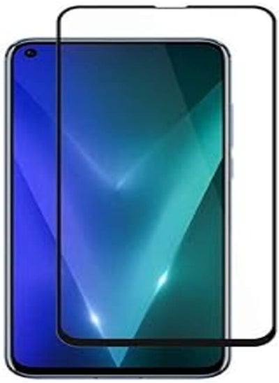 اشتري Honor View 20 ( V20 ) 6.4" Inch 3D Curved Full Coverage Tempered Glass Screen Protector For V20 Black في مصر