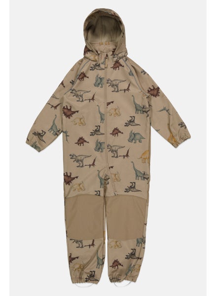 اشتري Kids Boy Allover Print Jacket, Brown Combo في الامارات