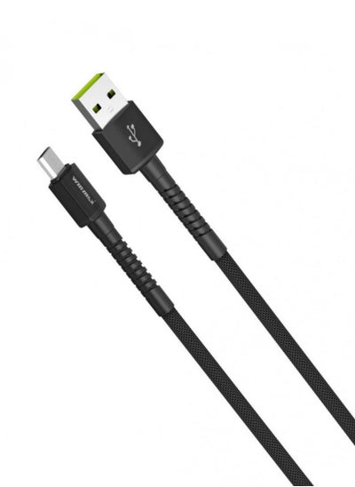 Buy Original Micro USB Cable For Samsung , Huawei , Oppo , Xiaomi And Android Mobiles 1M Black in Saudi Arabia