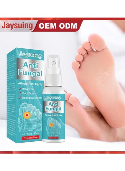 Buy Anti Fungal Athletes Foot Treatment Spray, Prevent Athlete's Foot,Smelly Feet,Relieve Itching of Feet, Sweating, Peeling And Blisters, Natural Ingredients Foot Fungi Spray For Tinea Pedis 50ML in Saudi Arabia