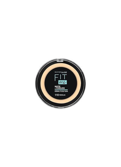 Buy Maybelline New York Fit Me Matte and Poreless Compact Face Powder - 110, Porcelain in Egypt