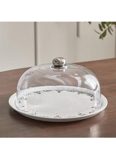 Buy Gusto Cake Stand with Dome 33x33 cm in UAE