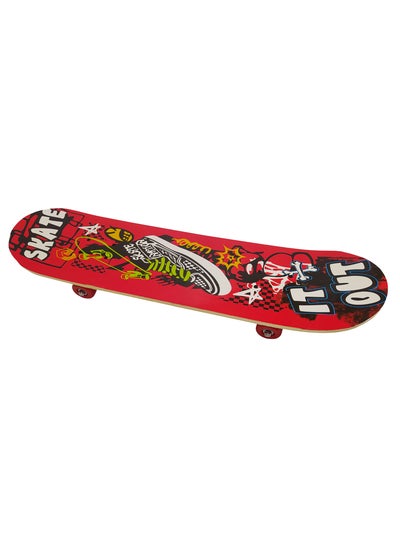 Buy Skateboard By FunZz Size 79 X 20 Cm,Double Kick Concave Skate Board, Complete Skate Board Wood Outdoor Sports Longboards for Teens Adults Beginners Girls Boys Kids in Saudi Arabia