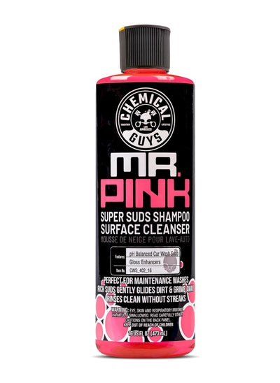 Buy Chemical Guys CWS_402_16 Mr. Pink Foaming Car Wash Soap (Works with Foam Cannons, Foam Guns or Bucket Washes) Safe for Cars, Trucks, Motorcycles, RVs & More, 16 fl oz, Candy Scent in UAE