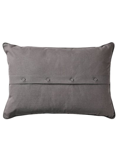 Buy Cushion, white/grey, 40x58 cm in Saudi Arabia