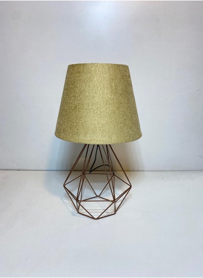 Buy Distinctive And Elegant Table Lamp Shade With A Unique Fabric Shade And Golden Metal in Egypt