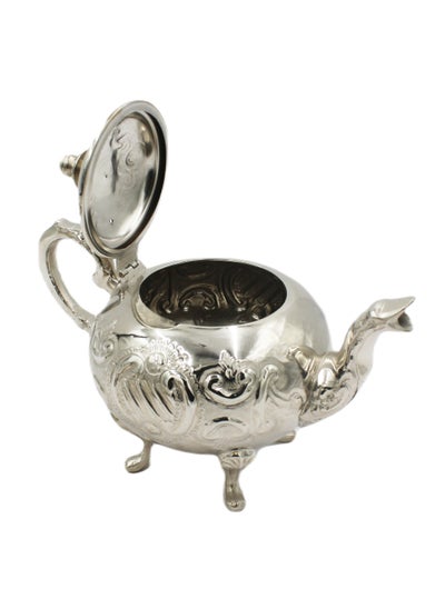 Buy Moroccan Arabic Traditional Silver Plated Tea Pot 16 X 26 cm in UAE