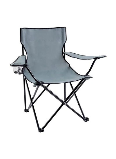 اشتري Outdoor Camp Folding Chair with Carry Bag- Grey في السعودية